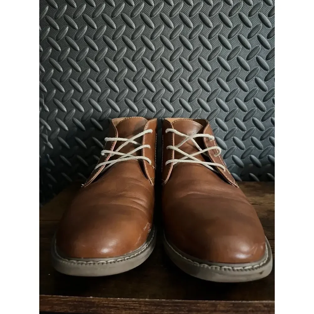Arizona Jean Co Gleeson Tan Brown Dress Chukka Boots Shoes Men's Size 10
